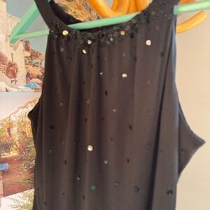 Ann Taylor sleeveless party top - S